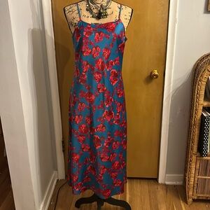 Japanese inspired silky dress